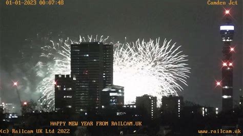 London New Years Eve 2023 Fireworks From Camden Camera Youtube