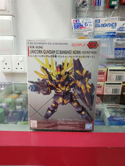 SD EX Standard Unicorn Gundam 02 Banshee Norn Toys Games Bricks