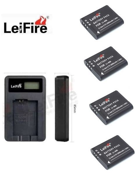 Leifire Pcs Olympus Li B Li B Ricoh Db Lithium Battery