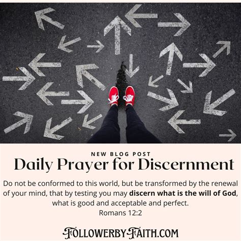 Daily Prayer For Discernment Follower By Faith