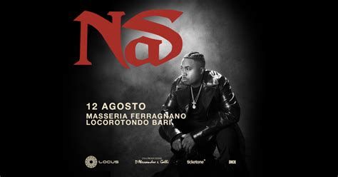 NAS Al Locus Festival Il Re Del Rap Arriva A Locorotondo BA Il 12