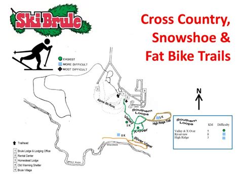 Trail Map | Ski Brule | Michigan Ski Trail Map | Snowboard Terrain