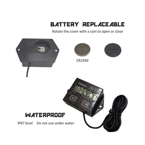 Timorn Tachometer For Small Engine Inductive Hour Meter For Stroke