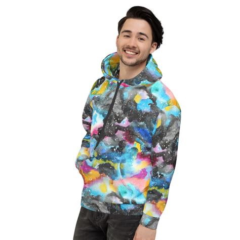 Galaxy Hoodie - Unisex Colorful Stars Pullover Hooded Sweatshirt - What Devotion - Coolest ...