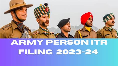 Army Person Itr Filing Online Itr Filing Online