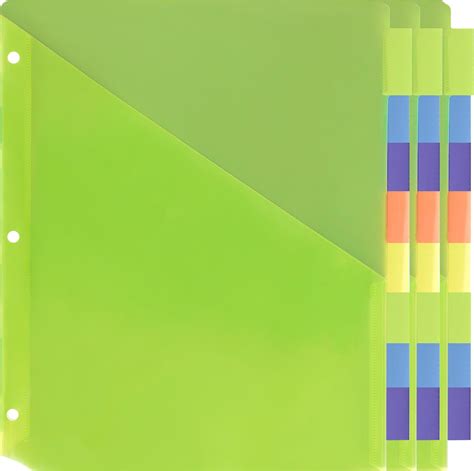 Amazon Darice Tab Plastic Dividers Pcs Binder Dividers