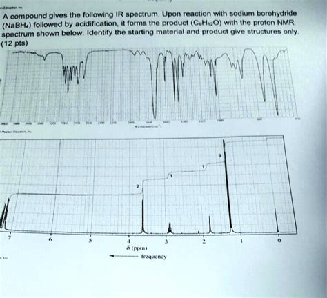 Solved A Compound Gives He Following Ir Spectrum Upon Reaclion Wilh