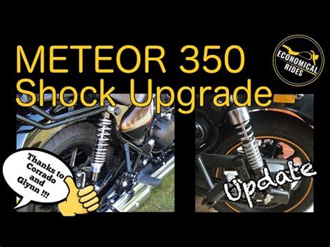 Royal Enfield Meteor Shock Absorber Upgrade Options Update Youtube