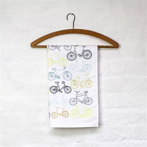 Bicycle Tea Towel Unique Design By Jessica Hogarth