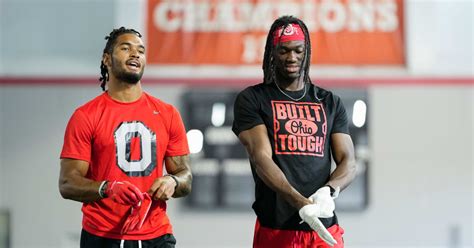 Ohio State Buckeyes Wrs Marvin Harrison Jr Emeka Egbuka Make