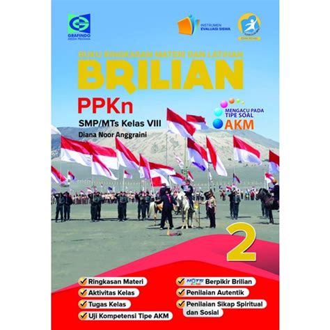 Jual Buku Ringkasan Materi Dan Latihan Brilian Akm Ppkn Untuk Smp Kelas