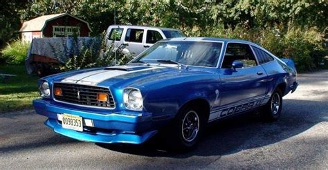 Medium Bright Blue 1974 Ford Mustang