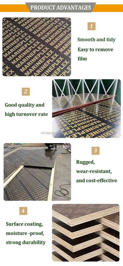 Building Material Formwork System Concrete Plywood Shuttering Plywood