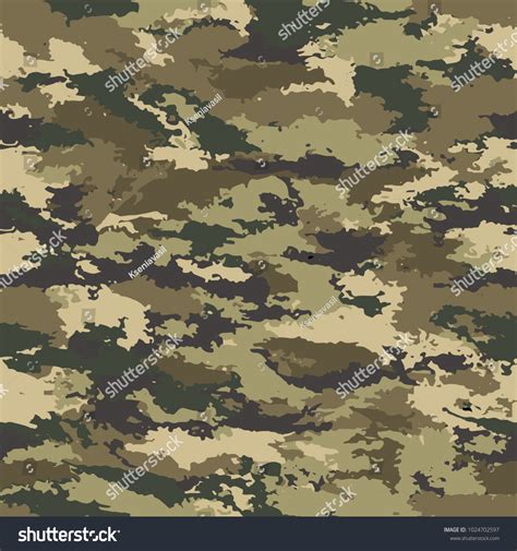 Vector Camouflage Seamless Camouflage Military Background Stock Vector ...