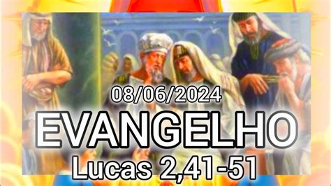 EVANGELHO DO DIA 08 06 2024 catolico educação evangelhododia YouTube