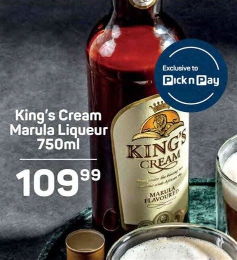 King S Cream Marula Liqueur Ml Offer At Pick N Pay