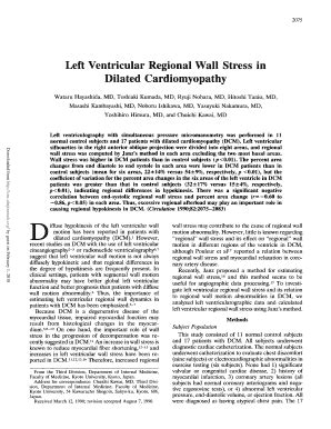 Fillable Online Circ Ahajournals Left Ventricular Regional Wall Stress