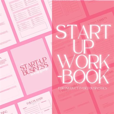 Start Up Business Workbook Business Plan Start Your Own Etsy Uk