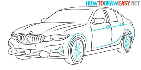 How To Draw A Bmw Car How To Draw Easy