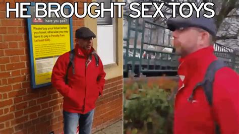 Paedophile Hunters Catch Man Carrying Tent And Sex Toys Bag Who