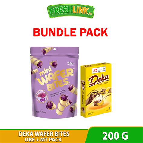 Deka Mini Wafer Bites Ube 200g Deka MT Pack 80g Lazada PH