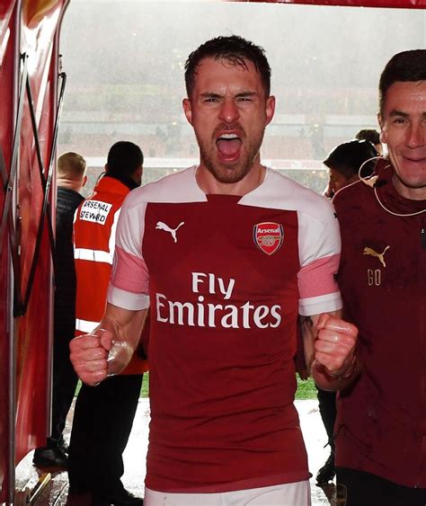 London England March Aaron Ramsey Celebrates Arsenal S Win After