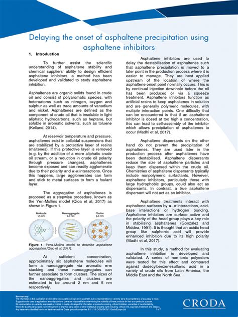 Delaying The Onset of Asphaltene Precipitation Using Asphaltene ...