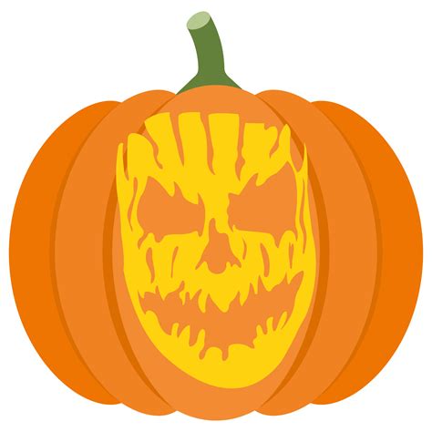 Scary Mask Pumpkin Stencil Free Printable Papercraft Templates