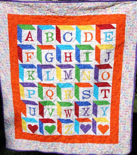 Alphabet quilt – Artofit