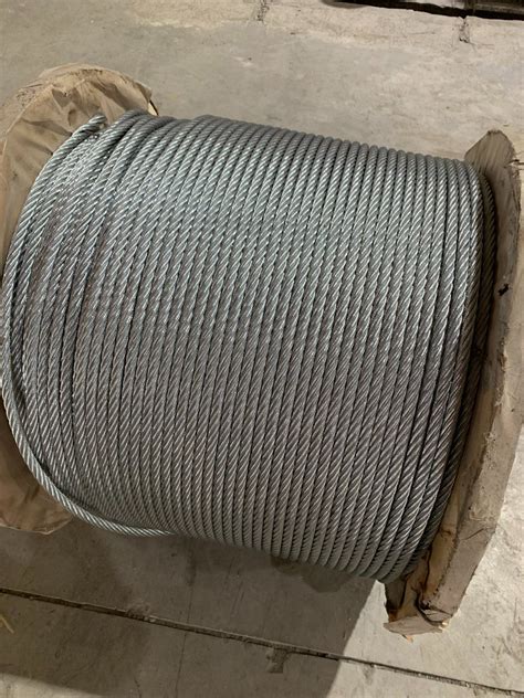 6X19 IWS IWRC Ungalvanized Galvanized Steel Wire Rope For Belt