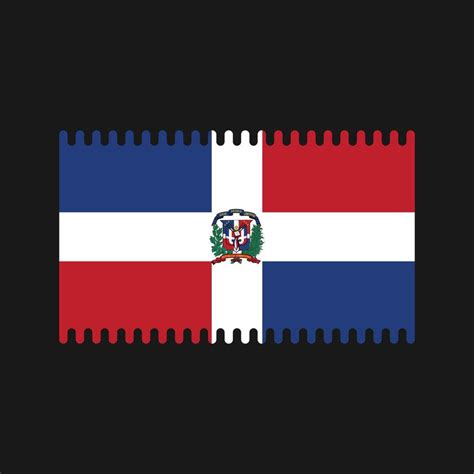 Dominican Republic Flag Vector. National Flag 9228762 Vector Art at ...