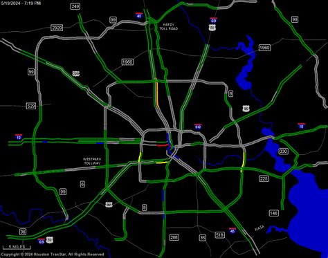 Houston TranStar Real-Time Traffic Map