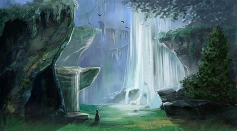 Artstation Waterfall