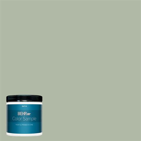 BEHR PREMIUM PLUS 8 Oz N390 3 Jojoba Satin Enamel Interior Paint And