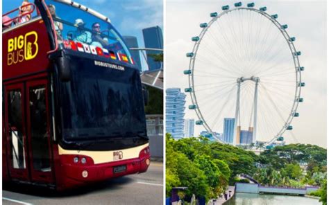 Singapur Flyer Y Singapur Big Bus Autobús Turístico Con Tours A Pie