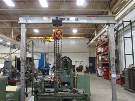 Machines Used Ecmw Portable Gantry Crane 2000 Lb Capacity