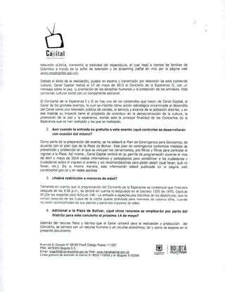 Respuesta primer derecho de petición interpuesto por concejal Ramírez PDF