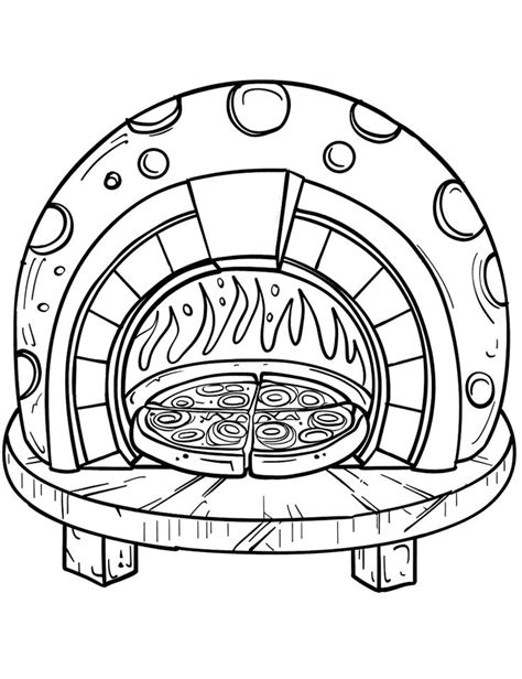 30 Pizza Coloring Pages Free Printable Sheets Pizza Coloring Page