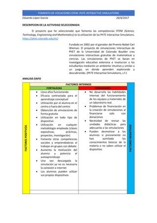 Fomento Vocaciones Stem Simulaciones Phte Pdf