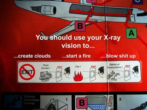 Airplane safety instructions. | Airplane safety, Lol, Safety instructions