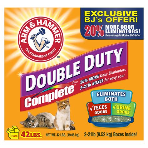 Arm And Hammer Complete Double Duty Clumping Litter 42 Lbs Bjs Wholesale Club