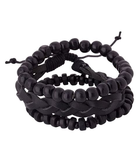 DARE by Voylla Black Bracelets Combo: Buy DARE by Voylla Black ...