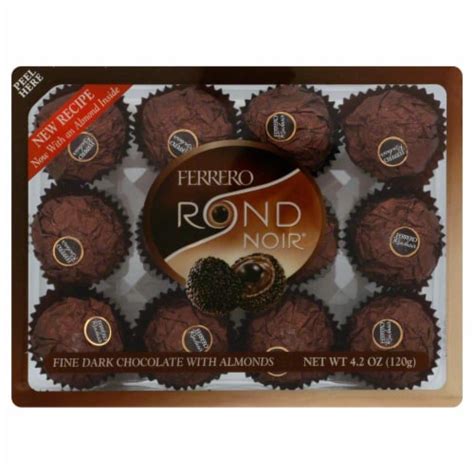 Ferrero Rond Noir Fine Dark Chocolates With Almonds Oz Ralphs