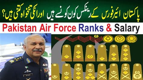 Pakistan Air Force Ranks Insignia Basic Pay Scale L PAF Rank Salary