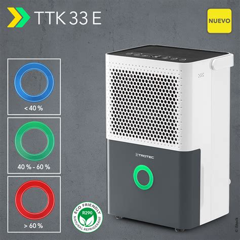 NUEVO Deshumidificador Confort TTK 33 E Dispositivo 2 En 1 Para