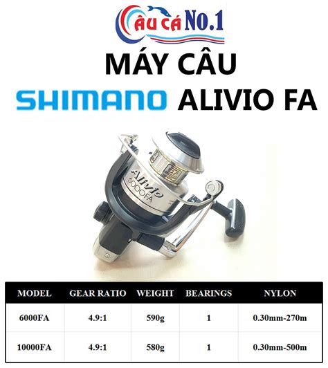 Shimano Alivio FD Spinning Reel Cửa hàng câu cá An Sương