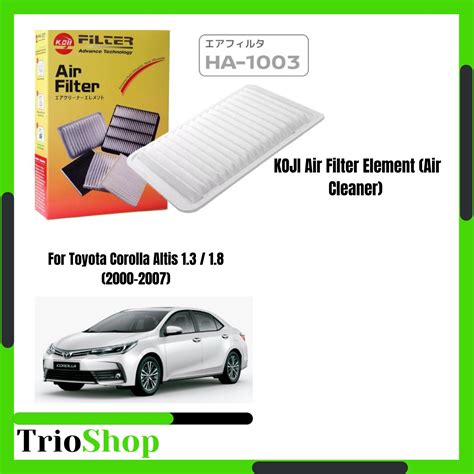 Koji Air Filter Element Air Cleaner Ha For Toyota Corolla Altis