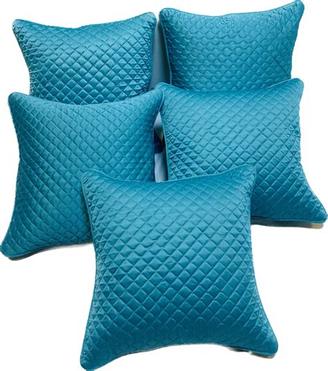 Satin Cushion Covers Set Of 5 Pcs — Bharat Wholesales