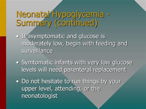 Ppt Neonatal Hypoglycemia Powerpoint Presentation Free Download Id