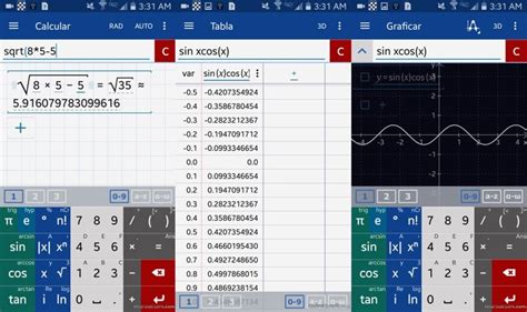 Calculadora Gráfica: Resuelve, tabula y grafica funciones